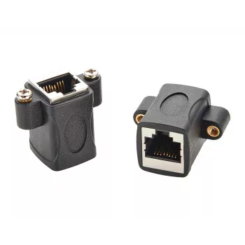 EXSYS EX-49306 Cat.5e RJ45 Female to Female Keystone Adapter Module, Black