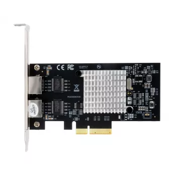 Placă PCIe x4 dual 1 Gigabit Ethernet EXSYS EX-60202, chipset Intel I350-AM2, 2x RJ45, cu suport Low Profile inclus