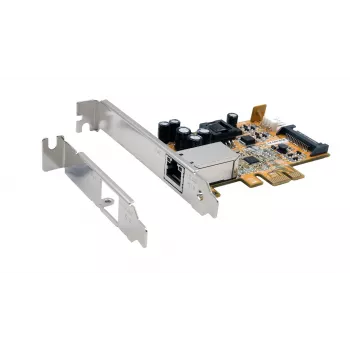 Placă de rețea PCIe 2,5G PoE+ cu 1 port EXSYS EX-6081POE