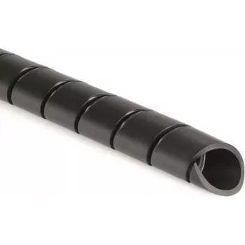 Tub împletit HellermannTyton SBPEFR4-BK, 4 mm, negru, 10 m, PET