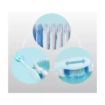 Periuță de dinți electrică sonică Panasonic DentaCare EWDC12W503, 31.000 vibrații/min, 2 moduri, senzor de presiune, alb