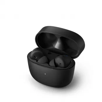 Căști true wireless in-ear PHILIPS TAT2206BK/00 cu carcasă de încărcare, negre
