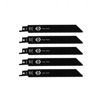 Lame de ferăstrău alternativ C.K Tools T0822, 18 TPI, 150 mm, set de 5