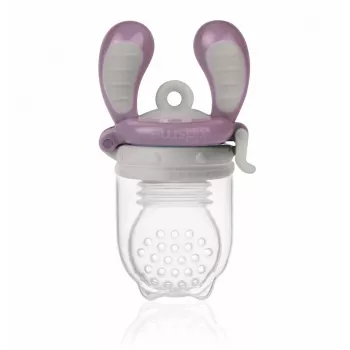 Dispozitiv de hrănire cu alimente solide Kidsme Food Feeder Large, plum, 6+ luni