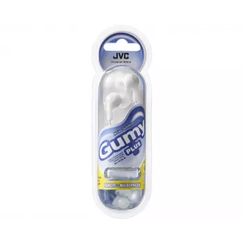 JVC Gumy Plus Căști in-ear cu microfon, alb