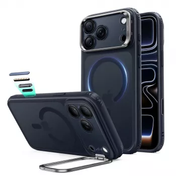 Husă MagSafe cu suport ESR Classic Hybrid pentru iPhone 17 Pro / 18 Pro - Frosted Blue