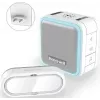 Sonerie fără fir Honeywell DC515SP2L cu carillon cu priză și buton, rază de acțiune 150 m, 6 melodii, albă