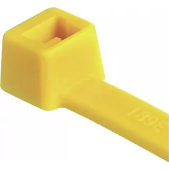 Colier de cablu HellermannTyton T50R, poliamidă 6.6, galben, 200 mm x 4,6 mm, pachet de 100 111-04805