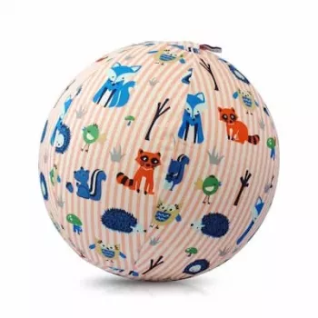 Balon din latex BUBA BLOON Bubabloon cu husă din material textil, Animal Stripes roz
