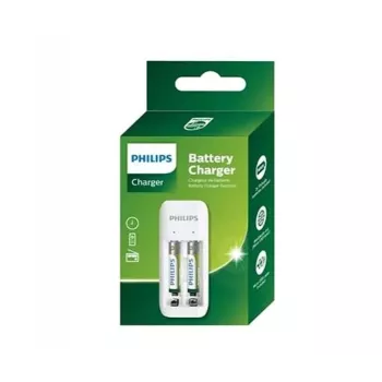 Încărcător de acumulatori Philips SCB2070NB/00 cu 2x acumulatori AA 700 mAh