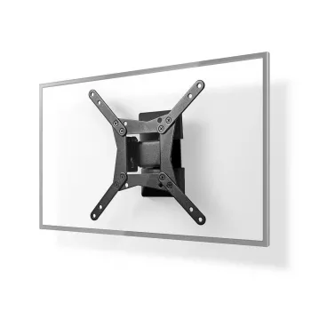 Suport TV de perete complet mobil Nedis pentru ecrane de 32-65 inch, 35 kg, VESA până la 400x400, negru