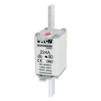 Eaton 100NHG02B Siguranță NH D02 100 A 500 V gG cu indicator mecanic, pachet de 3
