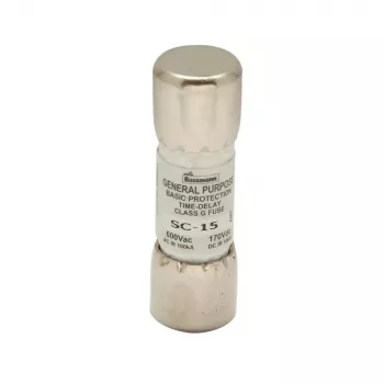 Eaton BK/SC-15 Bussmann SC Fuse Class G 15 A 600 V AC 170 V DC Fast-Acting Cartridge Fuse