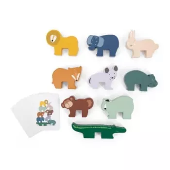 Trixie Joc de stivuit animale din lemn pentru câini