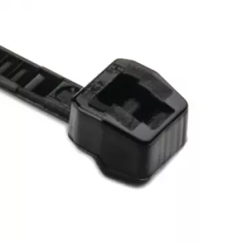 Colier de cablu cu dinți exteriori seria OS HellermannTyton 100 x 2,5 mm, negru, 100 bucăți 118-04700