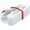 Prelungitor de alimentare EXERTIS CONNECT cu 2 porturi USB, alb, 1,5 m 808521