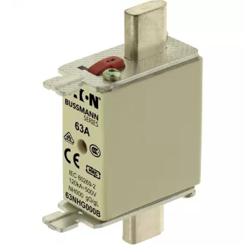 Fuzibil NH Eaton 63NHG000B, mărime 0, 63 A, 500 V AC, gG
