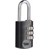 Yale YE3CB/20/121/1/BK 20 mm Black Combination Padlock