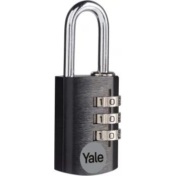 Lacăt cu combinație Yale YE3CB/20/121/1/BK, 20 mm, negru