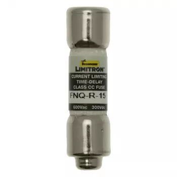 Siguranță fuzibilă cu întârziere Eaton FNQ-R-15, 15 A, 600 V AC/300 V DC, Class CC, set de 10 bucăți