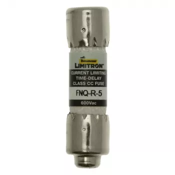 Siguranță fuzibilă cu întârziere Eaton FNQ-R-5, 5 A, 600 V AC, Class CC, set de 10 bucăți