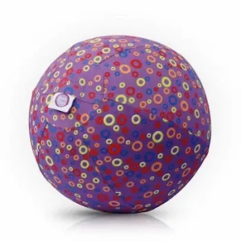 Balon din latex BUBA BLOON Bubabloon cu husă din material textil, cercuri mov