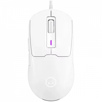 Mouse gaming cu fir LORGAR MSA10R, PixArt 3311, 6 butoane programabile, alb (LRG-MSA10R-WH)