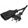 EXERTIS CONNECT Power Extension Cable, Euro Plug to Euro Socket, Black, 1.8 m 573721