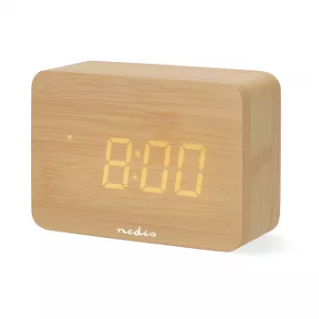 Radio-reveil digital Nedis, lemn