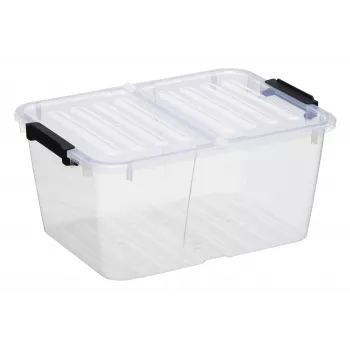Cutie de depozitare plast team HOME BOX FLEX 15L cu capac pliabil, PP reciclat, 1 buc. 23010800