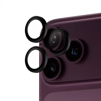 Protecție obiectiv cameră PanzerGlass Hoops neagră pentru iPhone 18 Pro | 18 Pro Max
