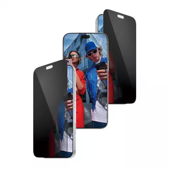 Folie de protecție ecran confidențialitate 2 direcții PanzerGlass pentru Apple iPhone 2026 Pro Max | Ultra-Wide Fit cu EasyAligner