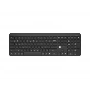 Tastatură wireless Natec Tang US Bluetooth + 2,4 GHz Silent Slim neagră
