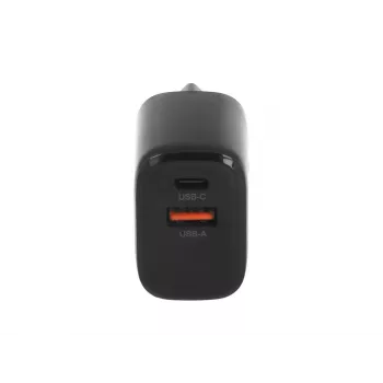 Încărcător MOVANO GaN 20W USB-C PD + USB-A (negru)