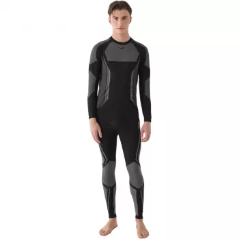 Colanți termoactivi bărbați 4F M166, negru intens, S/M