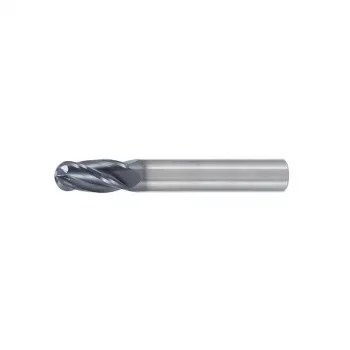 Frează cu rază de colț din carbură de tungsten solid, 12,0 mm, R6,0, 4 tăișuri, 16/73 mm
