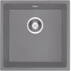 Chiuvetă suspendată din granit cu 1 cuvă DEANTE ZQA_S10A, neagră
