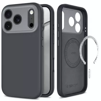 Husă TECH-PROTECT UNIQ MagSafe CC pentru iPhone 17 Pro Max / 18 Pro Max - Gri antracit