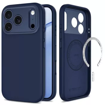 Husă TECH-PROTECT UNIQ MagSafe transparentă pentru iPhone 17 Pro Max / 18 Pro Max, albastru intens