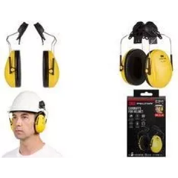 Căști de protecție 3M PELTOR Optime I H510P3E montate pe cască, galbene H510P3E-1