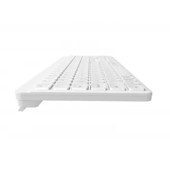 NATEC Tang US Tastatură wireless Bluetooth + 2,4 GHz Silent Slim, albă