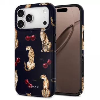 Husă TECH-PROTECT Lamano MagSafe pentru iPhone 17 Pro Max / 18 Pro Max - Midnight Cherry