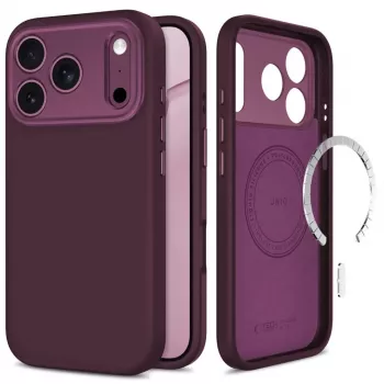 Husă transparentă TECH-PROTECT UNIQ MagSafe pentru iPhone 17 Pro Max / 18 Pro Max - Dark Cherry
