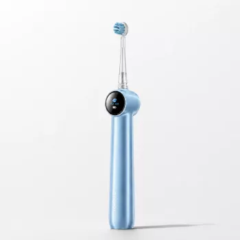 Periuță de dinți electrică sonică RANVOO PH5 Bubble, 38.000 VPM, 5 moduri, IPX7, încărcare USB, albastru