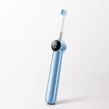 Periuță de dinți electrică sonică RANVOO PH5 Bubble, 38.000 VPM, 5 moduri, IPX7, încărcare USB, albastru