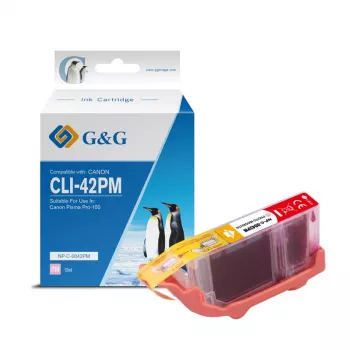 Cartuș de cerneală G&G compatibil cu Canon CLI-42PM magenta deschis (10283)