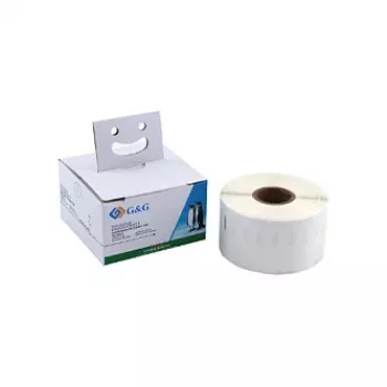 Etichete adresă termice directe G&G 41 x 89 mm, alb, permanent, 300/rolă, pentru DYMO 11356/S0722560 BM-D-G-11356