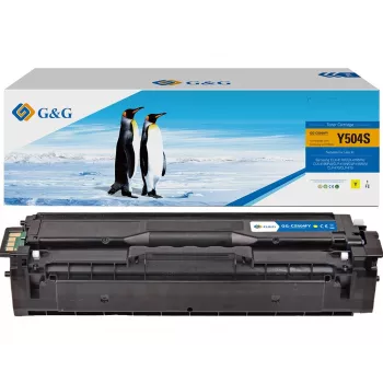 Cartuș de toner compatibil G&G pentru Samsung CLT-Y504S / HP SU502A, galben, 1 800 pagini (14458)