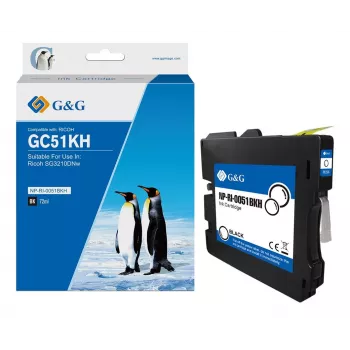 Cartuș de cerneală G&G compatibil cu Ricoh GC51KH (405862) - negru, 2500 pagini 19656