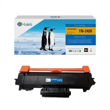 Cartuș de toner G&G XL compatibil cu Brother TN-2420 (15697) - randament ridicat 6000 pagini, negru